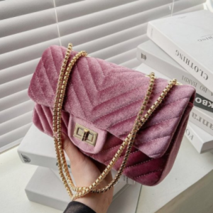 Velour V-line Crossbody Bag for Women 2021 Summer Fashion Sac A Main Female Shoulder Bag Female Handbags and Purses discountshub