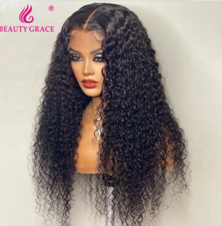 30 Inch Lace Front Wig Afro Kinky Curly Human Hair Wig Deep Curly Closure  Wig Wavy And Wet T Part Lace Frontal Wigs For Women - Discountshub