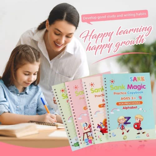 4in1 Sank Magic Practice Copybook Age 3+ For Preschools discountshub