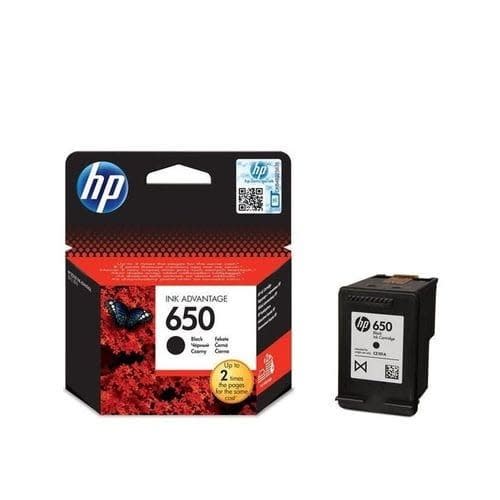 HP 650 Black Original Ink Advantage Cartridge- CZ101AE discountshub