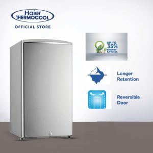 Haier Thermocool 93L Refrigerator Dcool 1door Hr-134mbs R6 Slv discountshub