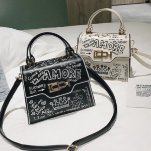 Luxury Design Women Leather Handbags and Purse Fashion Crossbody Bags for Women Graffiti Handbags Shoulder Bags Women Bag discountshub