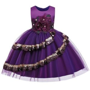 Super Shimmer Ball Gown For Girls discountshub