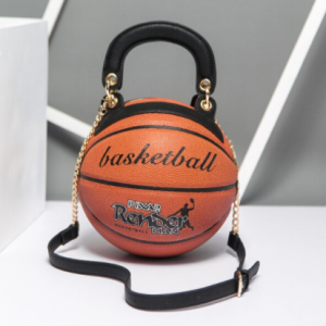 Trend Basketball Bag Women's New Style Stylish Personality round Girls Basketball Shape Cool Creative Hand Shoulder Chain Bags discountshub