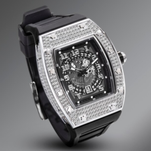 Unique Arab Mens Watches Top Brand Luxury Automatic Date Black Rubber Watch Men Quartz Wristwatches Luminous Diamond Male Clock discountshub