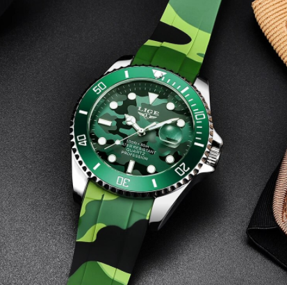 2022 Fashion Mens Watches LIGE Top Brand Luxury Silicone Sports Watch Men Quartz Clock Waterproof Luminous Wristwatches relogio discountshub