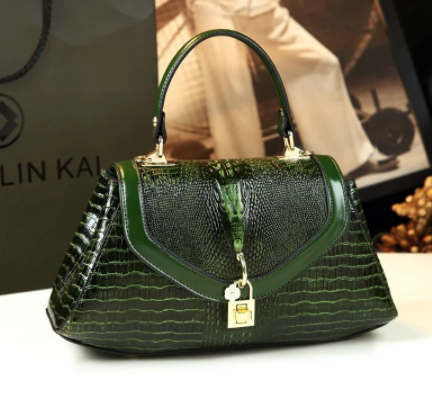 Crocodile pattern Leather Women Handbags Hasp shoulder messenger bag multi-layer large female portable tote bag mother bags 2021 discountshub