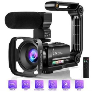 IR Night Vision Ultra HD 2.7k 36MP Digital Youtube Vlogging Camera With Mic, Stabilizer discountshub