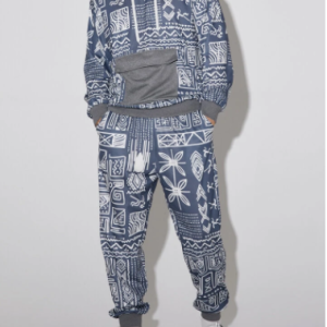 Mens Ethnic Geometric Print Hoodie Casual Two Pieces Outfits With Sweatpants discountshub