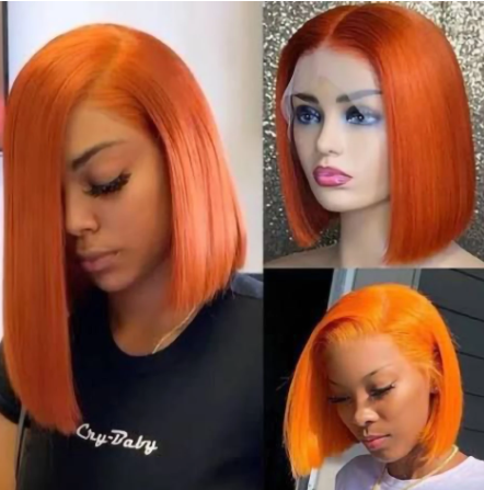 Short Bob Wig Ombre Lace Front Wigs For Black Women Brazilian Human Hair Highlight Wig Bob Lace Closure Wig Pre Plucked Hair discountshub
