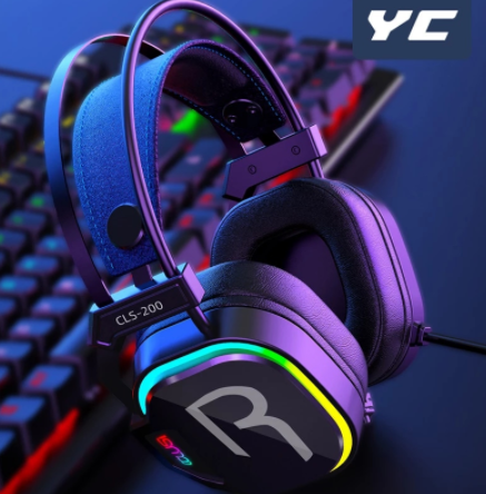 YC Wired Gaming Headphones Gamer Headsets Bass Surround Sound & HD Microphone For Overear Laptop Tablet Gifts PC 3.5mm PS4 PS5 discountshub