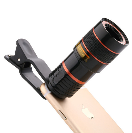 Mini Telephoto Phone Lens 8X/12X Optical Zoom Suitable for Most Types of Mobile Phones for Travel Watching Games Photography discountshub