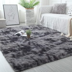 Sofa Hairy Area Rug- Dark Grey discountshub